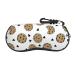 OPSREY Delicious Sweet Ramen printed Glasses Case Portable Zip Storage Case Neutral Sunglasses Soft Case Cookies Food Chip Biscuits One Size