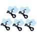 Sensory Chew Necklace for Kids - 5pcs Silicone Teether Set for Boys and Girls | Teething Toys for Gum Massage and Oral Sensory Relief - Chewy Necklaces Biting Aid (Light Blue) - Buy Online on GoSupps.com