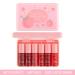 6 Colors Peach Lip Tint Set - Korean Waterproof Lip Stain & Gloss for Lips & Cheeks | Long Lasting High Pigment Makeup - Buy Online on GoSupps.com
