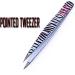 Eyebrow Tweezers Pointed & Slanted Tip - Plucking 2 Pieces Set for Ingrown Hair and Facial Hair - Plucking Chin and Facial Hair and Removing Splinter - Buy Online on GoSupps.com