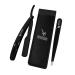 Men's Black Cut Throat Razor & Tweezers Set Of 2 Pieces Premium Quality Straight Edge Razor Moustache & Beard Shaving Razor Single Blade Razor Tweezers