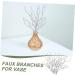 Zerodeko 6pcs Simulated Twigs Fall Decor Fake Tree Branch Branches for Diy Crafts Making Branches for Decoration Driftwood Branch Fall Home Flower Arrangement Plastic Filling Miss Silver 35X20X5CM - Buy Online on GoSupps.com