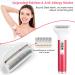 Nasjac 5 in 1 Electric Razor for Women - Bikini Trimmer, Eyebrows, Nose, Public Hair, Facial, Legs, Armpits - Painless Removal - Cordless Rechargeable - Red - Buy Online on GoSupps.com