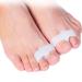 PEDIMEND Silicone Gel Toe Separators with 2 Loops (1PAIR - 2PCS) - Provide Pain Relief from Bunions and Overlapping Toes - Reduce The Risk of Calluses and Corns - Unisex - Foot Care Big Toe Twin Separator