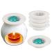 Wax melt warm liner reusable silicone leak protection wax liner wax warmer popper liner wax tray for perfumed electric wax warmer candles warmer (4 pieces)