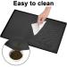 Moacc Silicone Lining Mats for Dogs & Cats - Slipproof Waterproof Food Underlay - 47x30cm Black Dot Pattern - Buy Online on GoSupps.com
