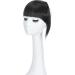 Clip In Bangs Hair Extensions - Front Full Neat Fringe, Thick Straight Natural Black Hairpiece for Women - Buy Online on GoSupps.com