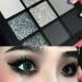 GL-Turelifes 9 Colors Matte & Pearl Black Eyeshadow Palette - Smoky Makeup Waterproof Long Lasting Silver Glitter Grey - Shop Now - Buy Online on GoSupps.com