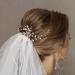 Ushiny Crystal Hair Pins - Silver Rhinestone Bridal Headpiece & Pearl Hair Accessories for Women & Girls - Buy Online on GoSupps.com