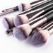 15-Piece Professional Makeup Brush Set | Black Synthetic Hair Tools for Flawless Makeup Application - International Shipping Available - Buy Online on GoSupps.com