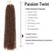 Buy Passion Twist Hair 18-Inch - 7 Packs Water Wave Crochet Extensions for Bohemian Styles | YDDM 30# - Buy Online on GoSupps.com