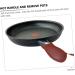 Zerodeko 1pc Frying Pan Handle Cover Oven Glove Oven Mittens Rubber Pot Handle Camping Cookware Hot Pot Grip Camping Griddle Hot Handle Oven Mitts Skillet Handle Covers Wok Leather Sleeve - Buy Online on GoSupps.com