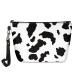 Howilath cosmetic bag with handle Galaxy puppy dog cow art teenage girls travel PU leather cultural bag waterproof cowflat unit size cultural bag