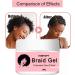 Braid Gel - Edge Braid Balm Lock Gel Tames and Smooths Frizz Strong Hold Hair Gel for All-Day Locks Edge Braid and Twist Styling Hondony - Buy Online on GoSupps.com