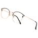 Cyxus blue light filter glasses women with cat eye round fashion vintage glasses without strength anti-harmful blue light UV400 from cell phone computer 02-ros gold metal