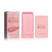 Cream Blush Stick Smooth Blush Stick Waterproof Moisturizer Stick Matte Highlighter Stick Natural Nude Makeup for Cheek Eyes Lips Pink 19 g (Pack of 1) Pink
