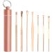 U-M 1 Set Ear Cleaning Set Ear Care Tool Portable Excellent Workmanship Stainless Steel Home Ear Wax Remover for Daily Life Rose Gold Nice as shown