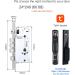 Automation WiFi Visual Smart Fingerprint APP Remote Control Password Door Lock Home Anti-Theft Electronic Lock (Color : Sky Blue Size : 30X240MM) (Sky Blue 30X388MM) - Buy Online on GoSupps.com