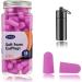 EXGOX Soft Foam Earplugs 38dB Highest SNR 60 Pairs One Size Fits virtually Every Wearer Comfortable for Sleeping Snoring Studying Travel Concerts Loud Noise Rose Powder Earplug-60pcs-rose Powder