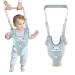 IULONEE Infant Adjustable Safety Harnesses Pulling and Lifting Dual Use Standing Up and Walking Learning Helper with Detachable Crotch Suitable for for 9-24 Month Baby(Green) Green Bear