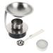 Exceart 1 set of wax melting stove made of stainless steel Wacherhitzer for hair removal wax seal spoon holder wax seal stamp melting lacquer candle pomade ceramic stainless steel