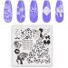 Summer Nail Stamping Plates Set with Stamper & Scraper - 10 Image Templates for Manicure DIY - Animal, Flower, Lace Designs - Includes Storage Bag - Buy Online on GoSupps.com