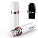 Epilator women's face gurelax battery-operated face hair remover for women face arms LED light hair removal face women 18 carat gilded head- all age groups white epilator