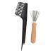 Healeved 2 Sets Brush Cleaning Tool Pet Comb Pet Cleaner Comb Cleaner Brush Comb Cleaning Brush Cleaning Tools Clipper Brush Cleaner Plastic Comb Mini Tools Cleanser Mini Brush Hair Abs