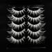 Buy White Cat Eye Wispy Spiky False Eyelashes | 5 Pairs | Natural Anime Cosplay & Halloween Lashes - MQ15 - Buy Online on GoSupps.com