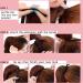 iLUU Ponytail Extensions Synthetic Ribbon Tie One Piece Ponytail Extensions 24" 90g #4A Dark Brown & #33 Long Straight Ponytail Hair #4A/33 - Buy Online on GoSupps.com