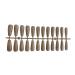 lmoikesz 24 Pieces False Nails Full Cover Extra Long Coffin Style Fingernail Patch Nail Tips DIY Supplies Manicure Decoration champagne