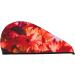 Autumn Maple Leaves Microfiber Hair Towel - Super Absorbent Coral Velvet Wrap for Long Curly & Thick Hair - Quick Dry for Women - Buy Online on GoSupps.com