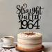 Sodasos Black Glitter Straight Outta 1964 Cake Topper Happy 60th Birthday Cake Topper 60 and Fabulous 60th Wedding/Anniversary Party Sign Decorations (black Straight Outta 1964) - Buy Online on GoSupps.com