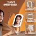 KINGMAS Lighted Makeup Mirror with Sunset Lamp | 3-in-1 Magnification | Touch Control & Rechargeable | Portable LED Vanity Mirror for Women - Buy Online on GoSupps.com