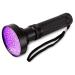 UV Light Torch Black Light 100 LED Ultraviolet Lamp Flashlight with UV Protection Glasses 395nm Led UV Flashlight Blacklight Torch Detector for Pet Urine Stains of Carpet/Floor Resin Camping Large