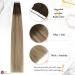 Premium Moresoo Tape-In Real Hair Extensions - Blonde to Dark Brown Ombre 60 cm Invisible Tape 25g - Buy Online on GoSupps.com