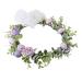 amangul Flower Headbands Women Bride Flower Crown For Wedding Party Supply Floral Garlands Crown Hair Wreath Floral Headbands(Purple)