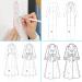 4-in-1 Fashion Illustration Rulers & Sewing Templates - A4 Humanoid Patterns Design, French Curve, Clothing Measuring for Fashion Sketching and Draft Drawings - Buy Online on GoSupps.com