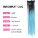 24 Inch Synthetic Dreads Ombre Dreadlock Extensions 10 Strands Twist Braiding Hair Crochet Reggae Dreadlock (Ombre Black and Light Blue) 2-23# - Buy Online on GoSupps.com