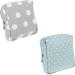 2Pcs Menstrual Pad Pouch Set - Portable Sanitary Napkin & Menstrual Cup Organizer for Girls and Women - Buy Online on GoSupps.com