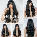 Buy Oefei 26-Inch Long Wavy Black Wigs with Ponytail | Heat-Resistant Synthetic Hair for Women | Perfect for Daily Wear Parties & Cosplay - International Shipping Available - Buy Online on GoSupps.com