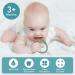 Silicone Baby Teething Rings Bracelets 4 Pack - BPA Free Chew Toys for 3+ Month Babies - Wearable Mom Bracelets - Ether, Sage, Muted, Apricot - Buy Online on GoSupps.com