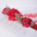 Wiwpar Red Rose Floral Crown Headband for Women - Adjustable Flower Hair Wreath Garland - Buy Online on GoSupps.com