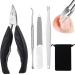 Nail Clipper Set Toenail Clippers Professional Thick & Ingrown Toe Nail Clipper Long Handle Safety Ingrowing Toenail Kit for Thick or Ingrown Toenails