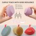 Dolovemk | Extra Large Beauty Egg Blender Makeup Sponge Face Foundation Blending Puffs Height:8.5cm(Dry)/10cm(Wet) (Purple) - Buy Online on GoSupps.com