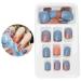 24PC Full Cover Wrong Nails - Removable Ballerina Coffin Nails for Women | Fashion Nail Decoration (P131) - Buy Online on GoSupps.com