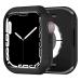 BOTOMALL for Apple Watch Case 45mm Series 7/8 Soft Flexible TPU Thin Lightweight Protective Bumper for iWatch No Screen - Black black 45mm