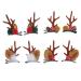 Lurrose 4 pairs of reindeer anti -hair clips cute ear hairpins Christmas hair clip party headgear (red reindeer antlers)