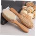 FOMIYES 1 Set Scalp Shampoo Baby Tool Bath Set - Natural Wooden Hair Comb and Brush for Baby Massage and Gentle Hair Care - Buy Online on GoSupps.com