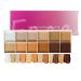 Concealer Palette - 12 Light-Colored Cream Contour Palette | 42g Concealer Makeup Artists Concealers for Women Mature Skin Prom Parties